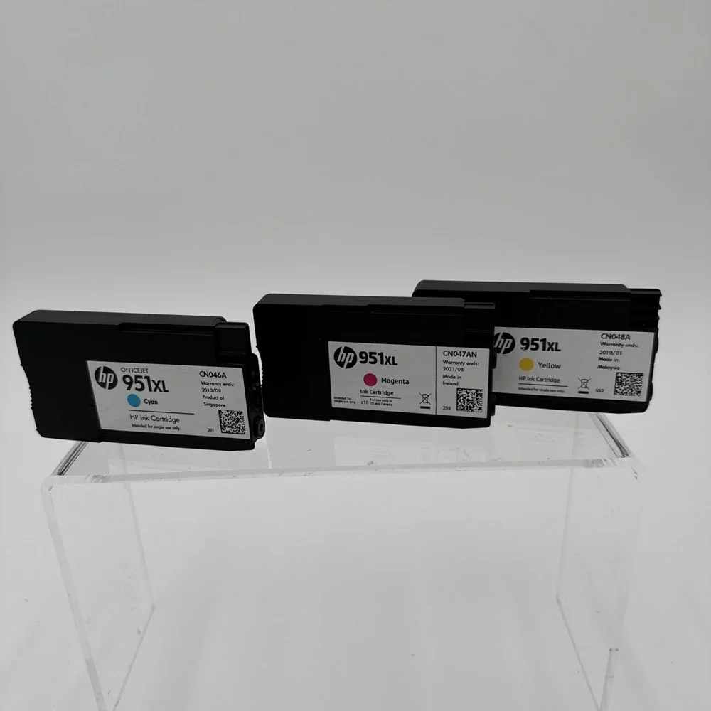 GENUINE 3-PACK HP 951XL C/M/Y Color Ink OFFICEJET PRO No Box But New Never Used - Picture 1 of 13